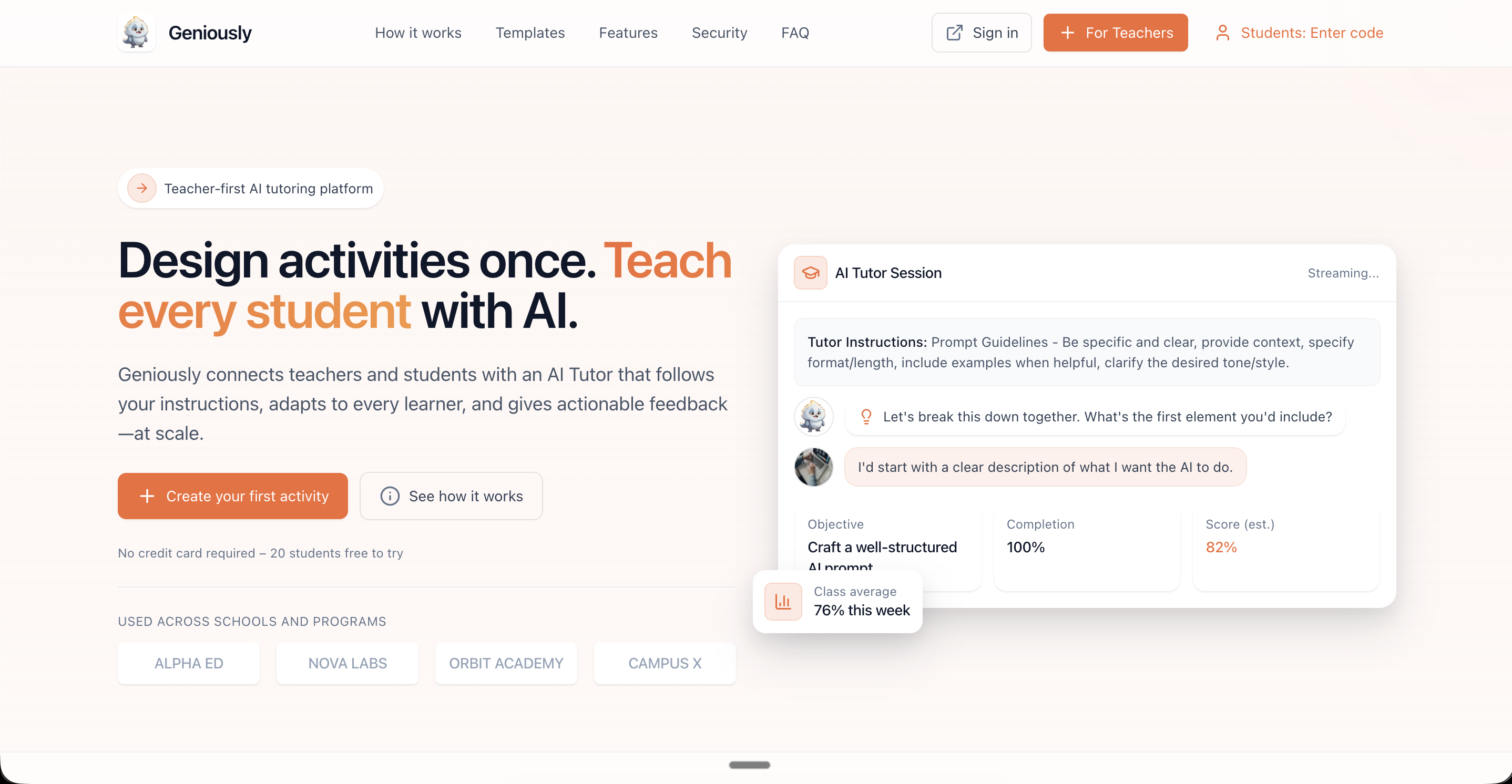 Geniously Learning Platform